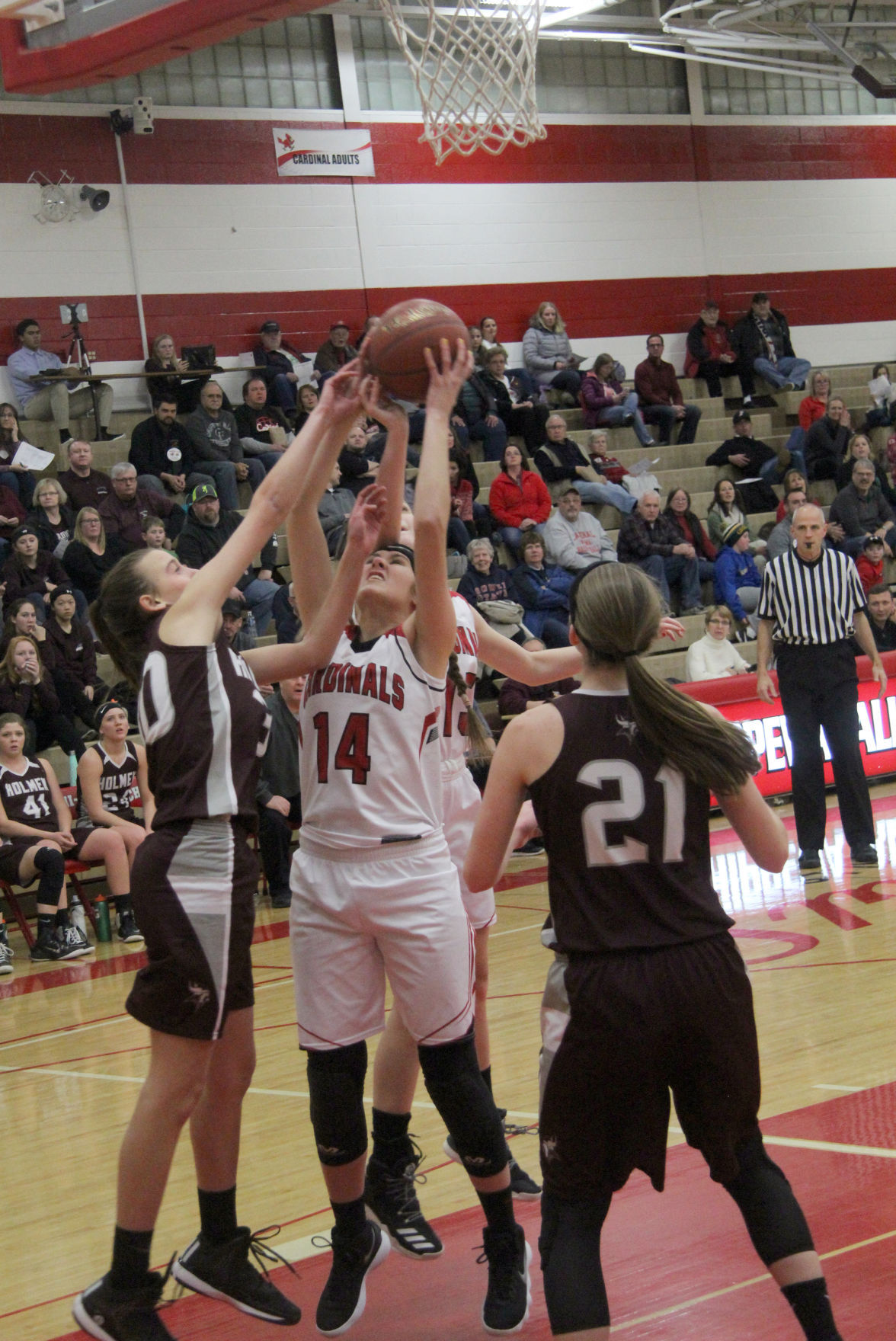 Holmen at Chi-Hi girls basketball 1-2-18